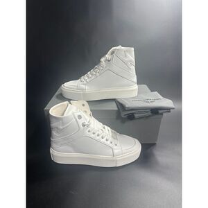 Zadig & Voltaire White High-Top Leather Sneakers